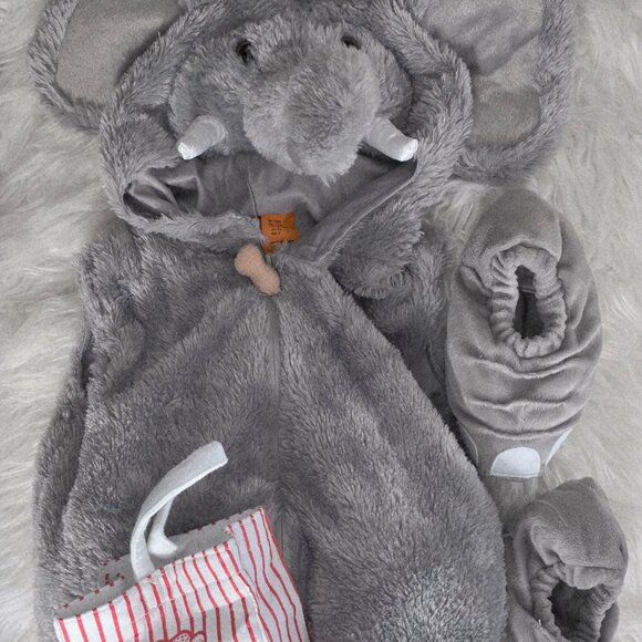 Candy Corn Lane 24mos Elephant Padded Costume with Foot Covers - Picture 13 of 13